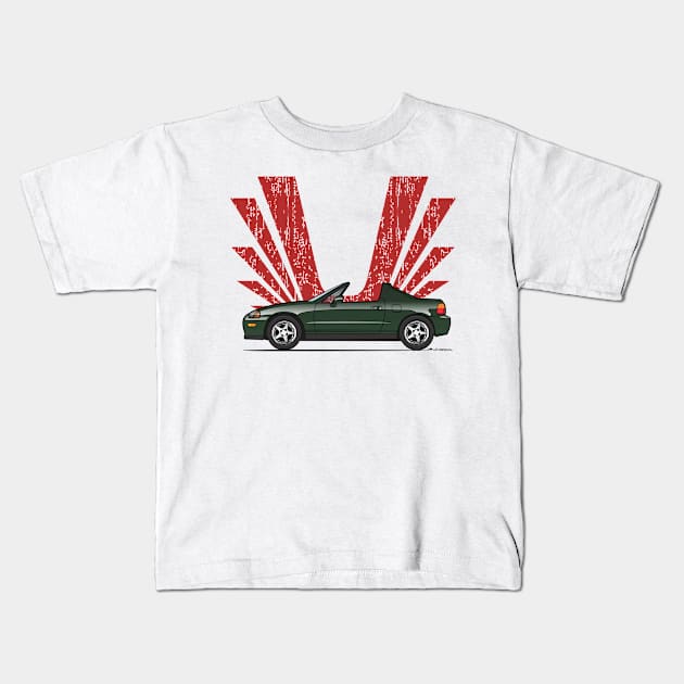 Dark Green Sol Kids T-Shirt by JRCustoms44